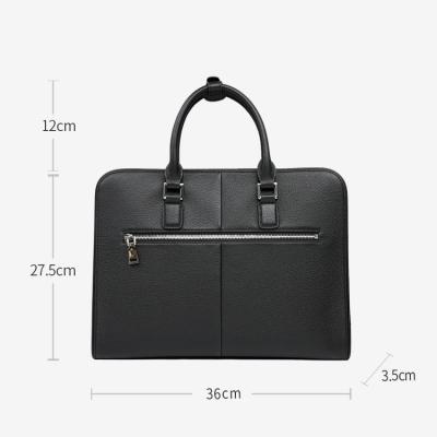 China GENUINE LEATHER Skin Men's Handbag Computer Management Tote Leather Briefcase for sale