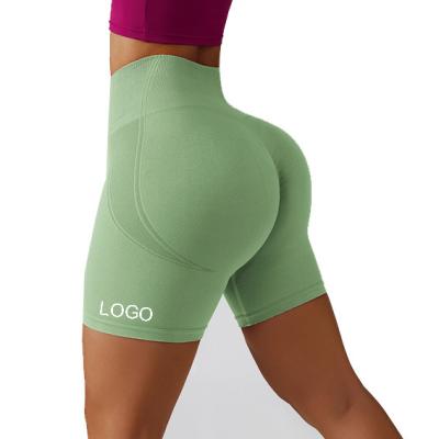 China Breathable Women Running Seamless Tights Workout Shorts Pants Womens Yoga Shorts Crac! crack! women for sports for sale