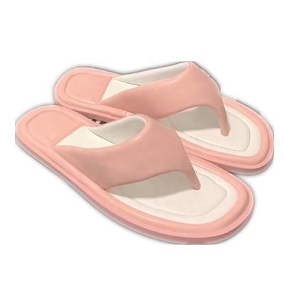 China Super Soft Summer Flip Flops Luxury Brand Designer Outdoor Fashion Trend Macaron Color Beach Slippers Women Slips Slip On Slippers Flat Lady for sale