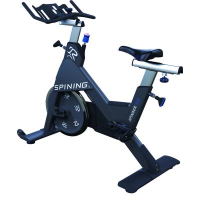 China Hot Sale Exercise Fitness Bike For Indoor Or Gym Commercial Spinning Recycler Soft Silence Exercise Bike With Chrome Flywheel Body Set Spinning for sale