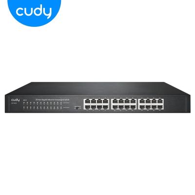 China Cudy 24 Gigabit 10/100/1000Mbps LAN Switch Unmanaged 48Gbps Port for sale