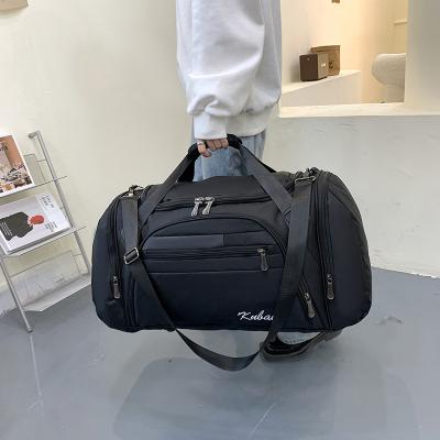 China Fashion wholesale oxford luggage hand carry frames filter travel custom women and men sport folding duffle travel bag for sale