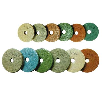 China Do Not Stain 100mm Stone Diamond PVC Sponge Abrasive Dry Polishing Pad for sale