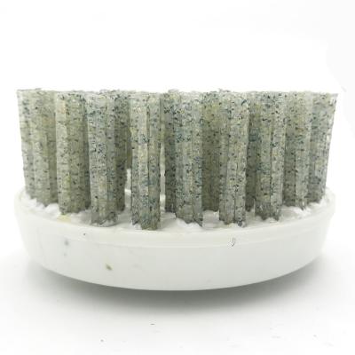 China 100MM Marble Stone Antique Diamond Bristle Brush for Granite for sale