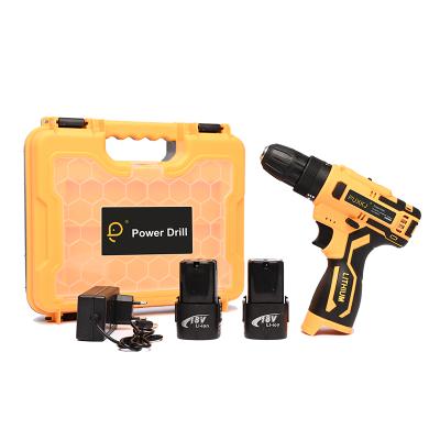 China Plastic Professional Power Drill 18V-36V Electric Drill With Drill Set PUXKJ for sale