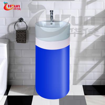 China New Design Bathroom Pedestal Easy Clean Hand Sink High Quality Plastic Led Sinks for sale