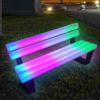 China 2021 Traditional Cheap Hot Selling PE Outdoor Garden Light Led Glowing Outdoor Furniture for sale