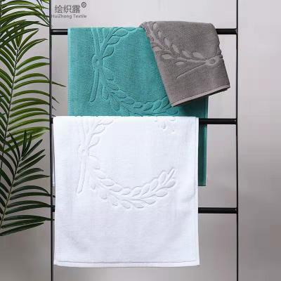 China Wholesale custom cotton washable luxuryy pure suction design weave jacquard hotel bath mat quick colorful towel for sale