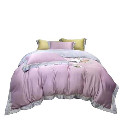 China 120 S Double Embroidery Four-Piece Set Anti-Static High Grade Bedclothes for sale