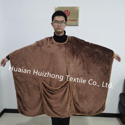 China Wholesale Thermal Soft Fluffy Throw Blankets Flannel TV Oversized Wearable Blanket For Men for sale