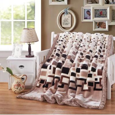 China Wholesale soft HUIZHONG TEXTILE raschel plush double thickening other blankets sofa blanket for winter for sale