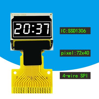 China 0.42 Inch OLED Display 72*40 Resolution SSD1306 Buildings Driver for sale