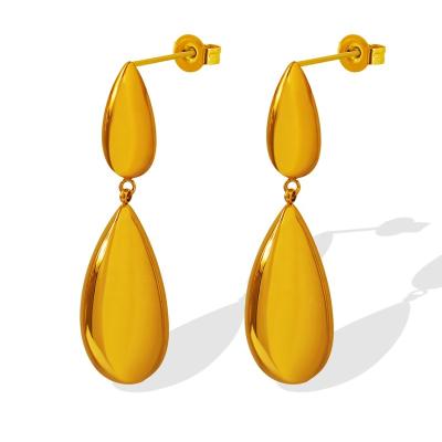 China FASHIONABLE Korean Water Drop Stitching New Dangle Earrings Jewelry for sale