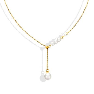 China 2022 Environmental Friendly Fashion High Design Imitation Pearl Necklace for sale