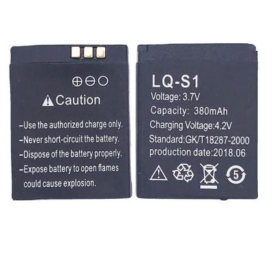 China Best Cell Phone Smart Watch Real 3.7V 380mah Polymer Battery Mobiles Rugged Battery For A1 DZ09 for sale