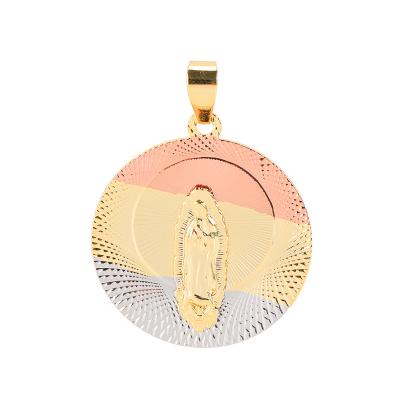 China 18k mayoreo religious jewelry por laminado oro jesus pendant cross for sale