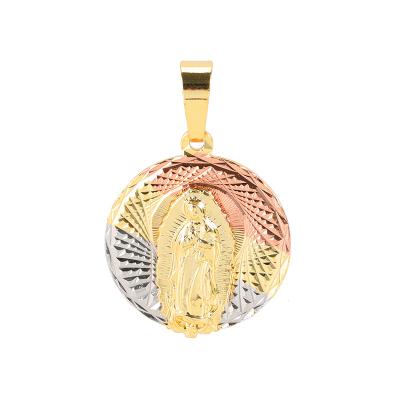 China Virgen De Guadalupe Virgin Mary Religious Gold Jewelry Saudi Arabian Pendant Necklace for sale