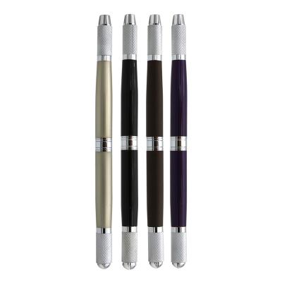 China 3D Microblading Permanent Double Eyebrow Tattoo Pen 3D Microblading Tattoo Needles Manual Eyebrow Tattoo Pen for sale