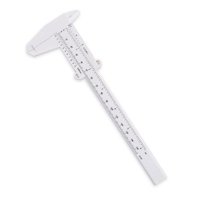 China White/Black/Pink Plastic Permanent Tattoo Microblading Makeup Ruler Eyebrow Dual Scale Ruler Measuring Gauge for sale