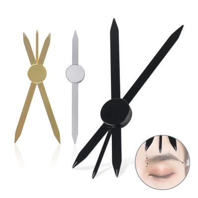 China Microblading Compass Eyebrow Setting Gold Permanent Eyebrow Accessory Design Measuring Ruler Makeup Report Tool Supplies Other for sale