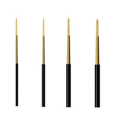 China Semi Permanent Makeup Blade Shading Round 3R/5R Gold Coating Antimicrobial Fog Eyebrow Microblading Embroidery Tattoo Needles for sale