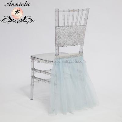 China Simple Hot Sale Banquet Chair Decorative Wedding Tutu for sale