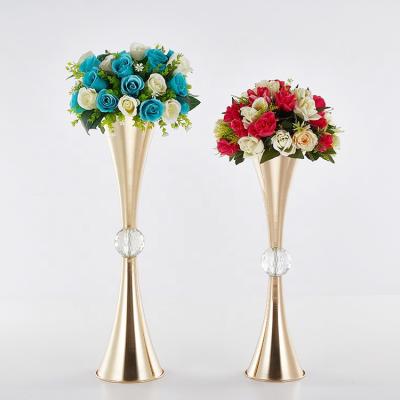 China Artificial double horn vase centerpieces for wedding table for sale