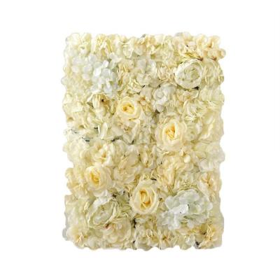 China Wedding Amazon Hotsale Artificial Silk Peony Flower Wall Wedding Backdrop Decoration Hydrangea Flower Panel Wall Home Wedding Supplies for sale