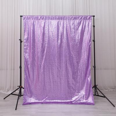 China Wedding Party Backdrop Fancy 3mm Sequin Curtain Panels Wedding Party Decoration for sale