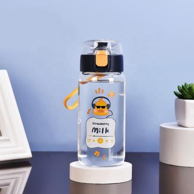 China Factory Direct Selling 450ML Viable Kids High Borosilicate Glass Water Bottle With Wide Mouth for sale