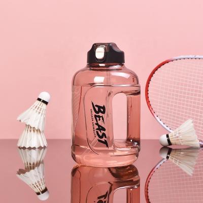 China Wholesale Price 1600ml Large Capacity Bpa Free Plastic Sports Bottle Gallon Drinking Water Bottle With Handle for sale