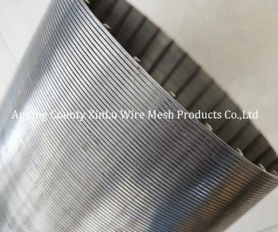 China Energy Saving Wedge Wire Wrapped Screens 4m Length Filter Rating 80% 1.0mm Slot for sale