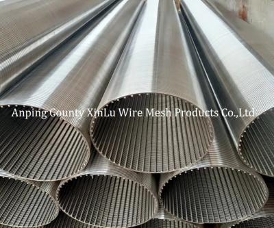 China V Shape Wire Wrapped Screens Intake Well SS Wire Mesh Screen 6m Length for sale