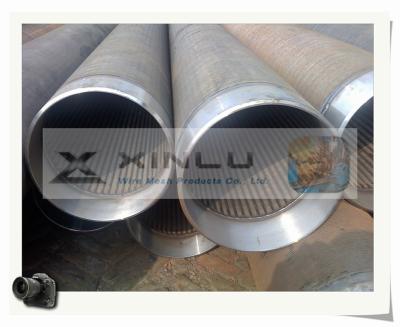 China 30 - 3000 Micron Filter Wedge Wire Screen Pipe V Wire Galvanized Carbon Steel Pipe for sale