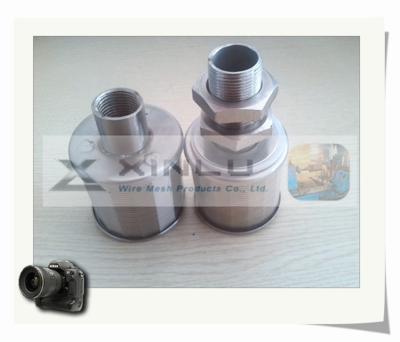 China Stainless Steel Water Filter Nozzles Wrapped M24 Threaded 1 Ton Flow Rate for sale