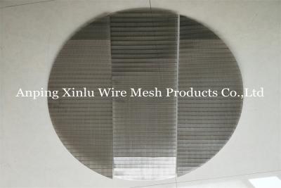 China Flat Wedge Wire Screen Panel Wrapped SS304 SS316 300 - 3000mm Width for sale