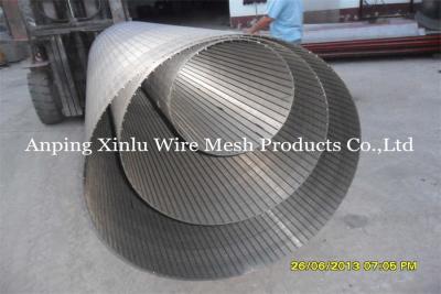 China 450mm Diameter Johnson Wedge Wire Screen Pipe Smooth Surface And Edge Type for sale