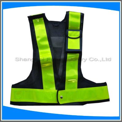 China LED traffic safety vest with pocket for sale