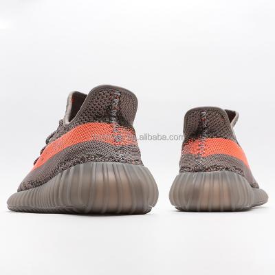 China 1:1 Beluga V2 Original Anti-skid Yezzy 350 Quality Red Light Reflective Black Mens Womens Sport Casual Shoes Fashion Running Sneakers for sale