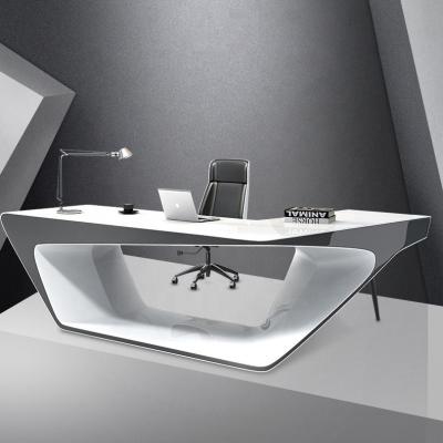 China Unique Luxury Executive Furniture Corner Home Manager Fancy Desk Chair Boss Nordic Electric Modern Executive Desk for sale