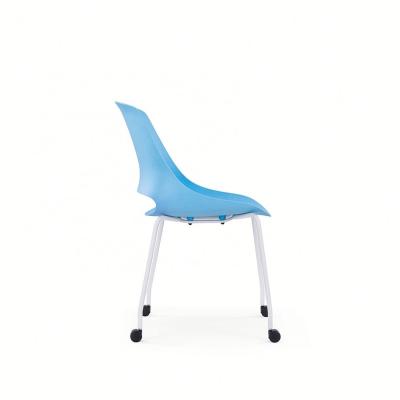 China Simple Hot Selling Cheap Waiting Room Contracted Chair Training Chair Shell White Bargaining Office Chair for sale