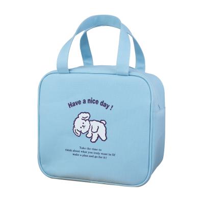 China Eco-Friendly Portable Lunch Box Bag Kids Thermal Insulation Lunch Bag Portable Student Meal Bag for sale