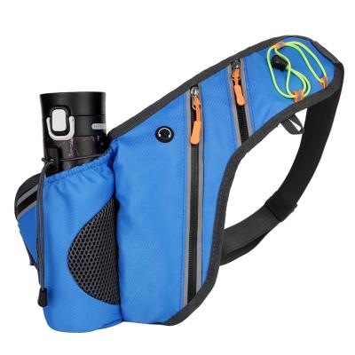 China Other New Design 2021 Marathon Increasing Fanny Pack Sport Running Belt Waist Bag With Water Bottle Holder for sale