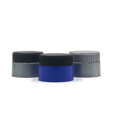 China Wholesale 3oz 80ml cosmetic plastic packaging jars black blue cosmetic empty plastic creams hair product plastic containers for personal skin care for sale