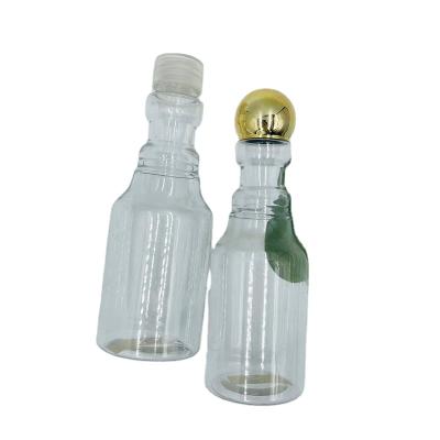 China Factory Sale Cosmetic 300ml PET Refreshing And Toning Plastic Bottle Unique Shape Shaving Lotion Bottle for sale