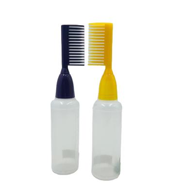 China Factory sale natural single shape 150ML pp plastic squeeze soft beauty salon hair comb bottle for sale