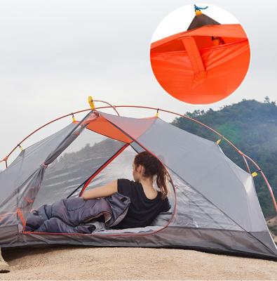 China Professional Waterpoof Anti-Storm Double Couples Outdoor Camping Tent Easy To Carry Travel Aluminum Pole Tent for sale