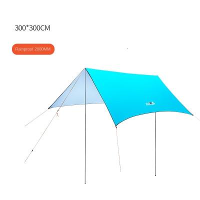 China Outdoor Beach Waterproof Shading 3*3 Colorful Moisture Proof Windproof Meters BBQ Pergola Shelter Camping Tent Tarp for sale