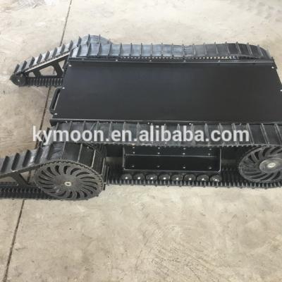 China Agriculture machinery rubber track undercarriage for robot vehicle/rubber track for chassis making small rubber track for sale