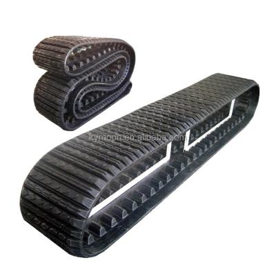 China Farming& construction machinery professional agriculture rubber track for combine harvester, China best price of rubber track for sale